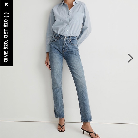 Madewell Denim - NWT Tall Perfect Vintage 30 Heathcote wash